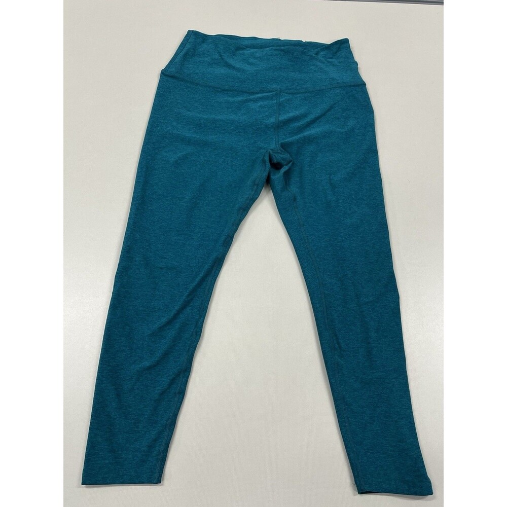 Women's Beyond Yoga Teal Ankle Leggings, XL